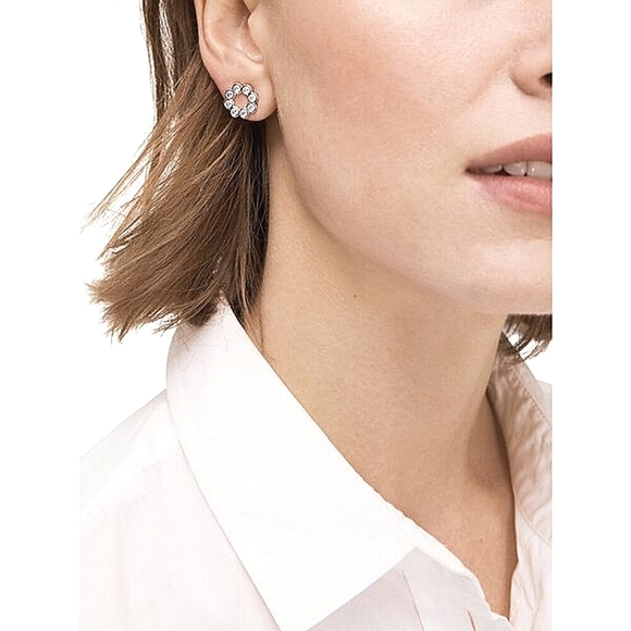 NEW Kate Spade Circle Stud Earrings in Silver - Picture 3 of 6